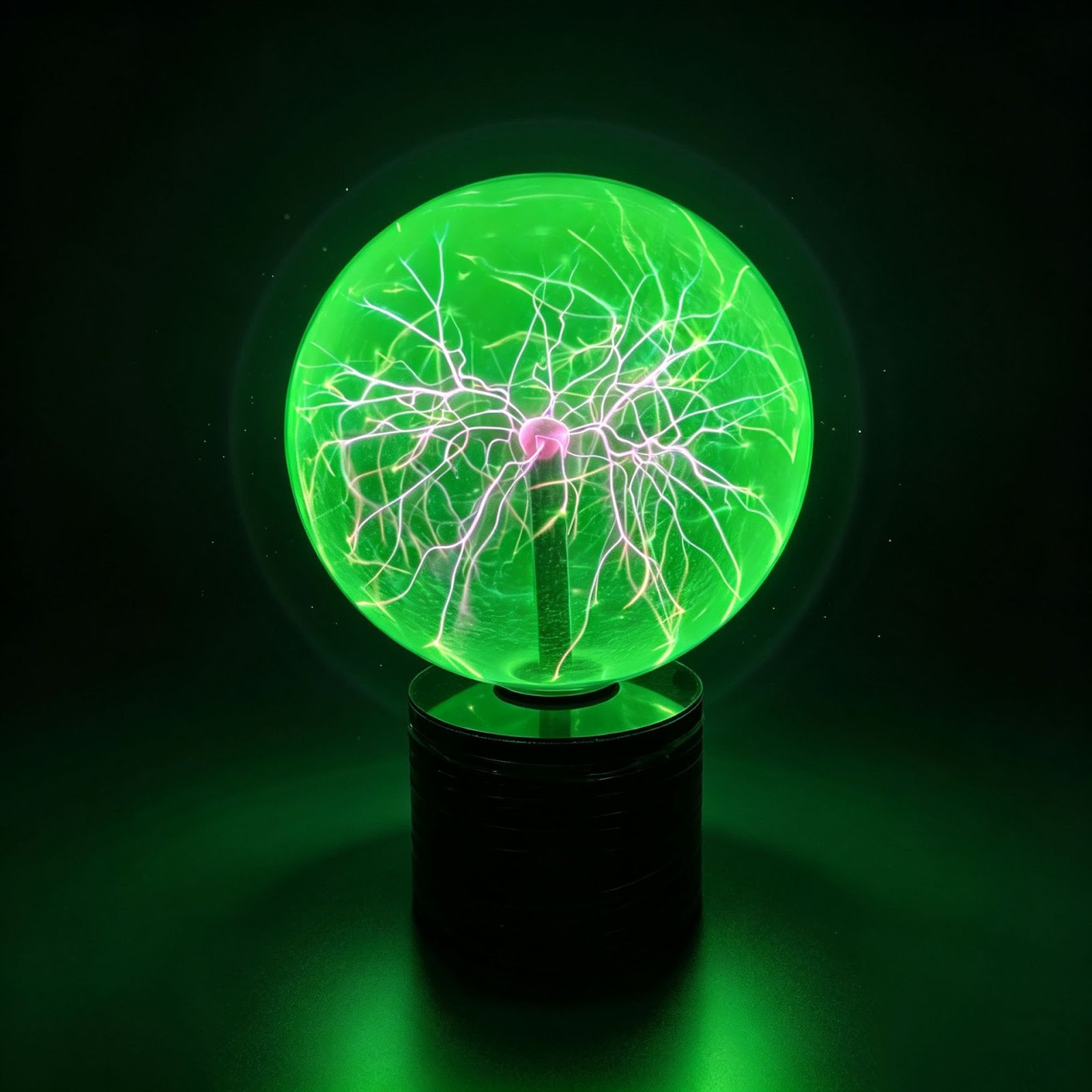 Plasma Globe Lamp, 30 cm, green light