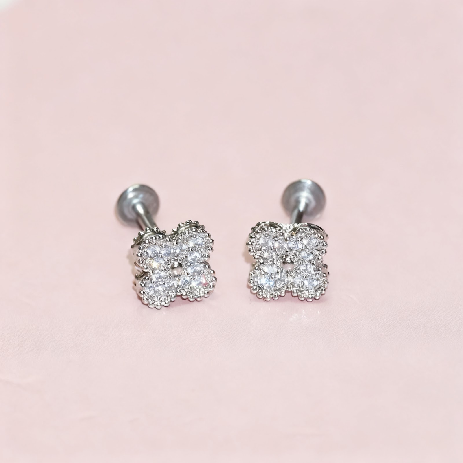 Lippenstecker Edelstahl mit Strass, verschiedene Größen
