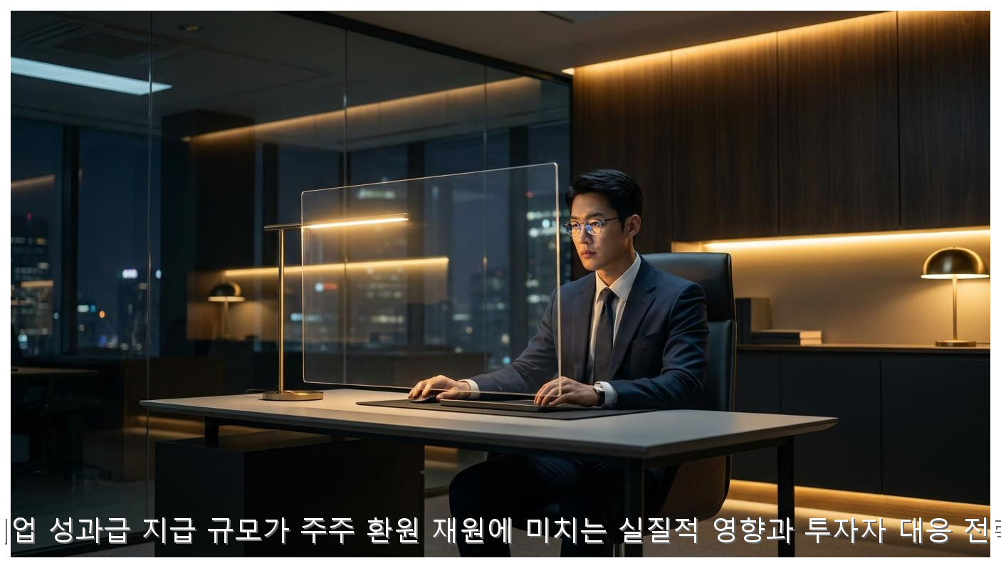 기업 성과급 지급 규모가 주주 환원 재원에 미치는 실질적 영향과 투자자 대응 전략 핵심 안내 및 분석 인포그래픽 (5)