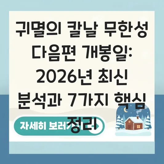 귀멸의 칼날 무한성 다음편 개봉일