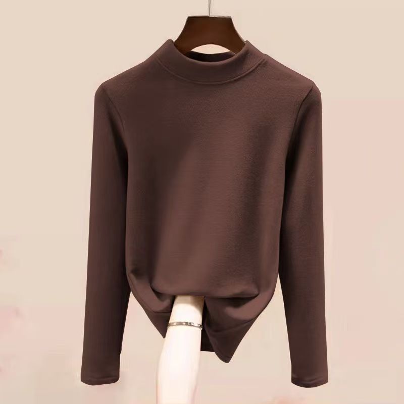 Women's thermal undershirt, high collar, lined