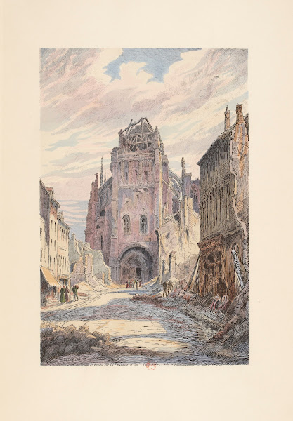 Saint Quentin  La Collégiale vue de la rue Saint Andre 1920
