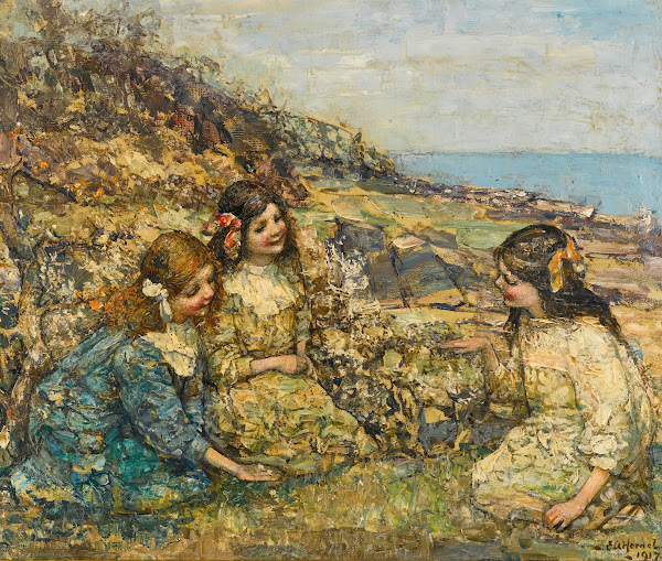 Blowing The Dandelion 1917