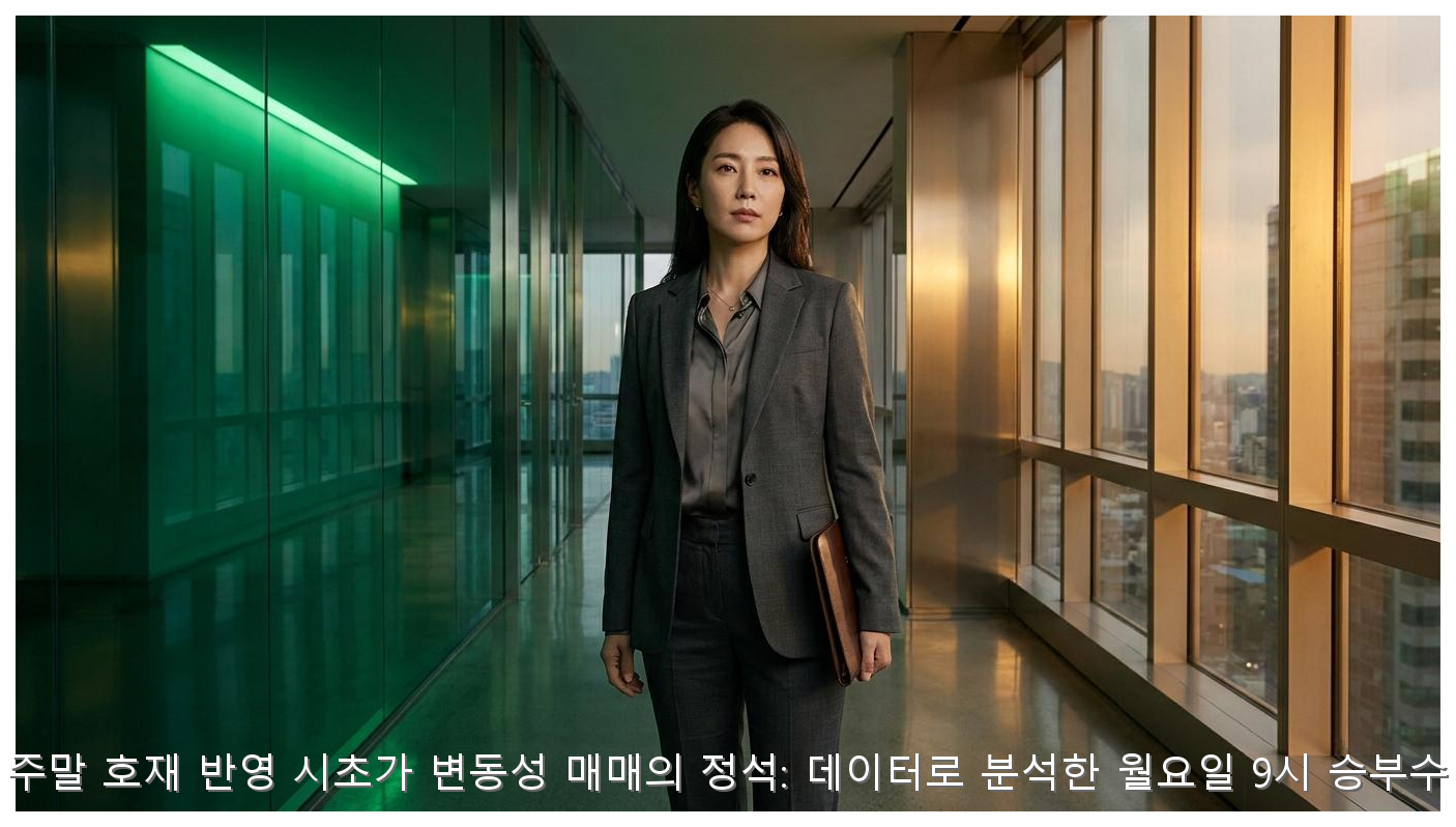 주말 호재 반영 시초가 변동성 매매의 정석: 데이터로 분석한 월요일 9시 승부수 핵심 안내 및 분석 인포그래픽 (6)