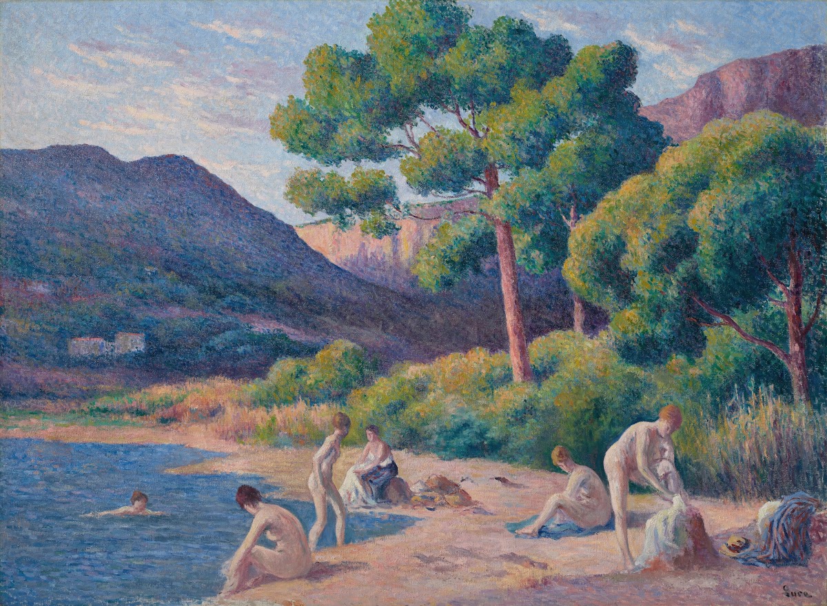 Baigneurs à Saint Tropez