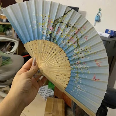 Quạt Cổ Trang Vải Lụa | Phong Cách Cổ Điển Xinh Xắn 19