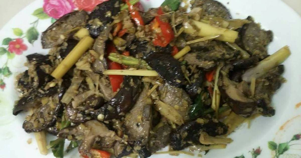 Nấm Đông Cô Xào Sả Ớt