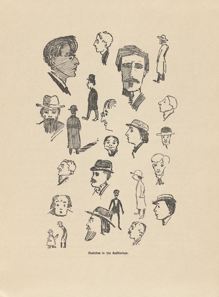 Sketches in the auditorium 1907