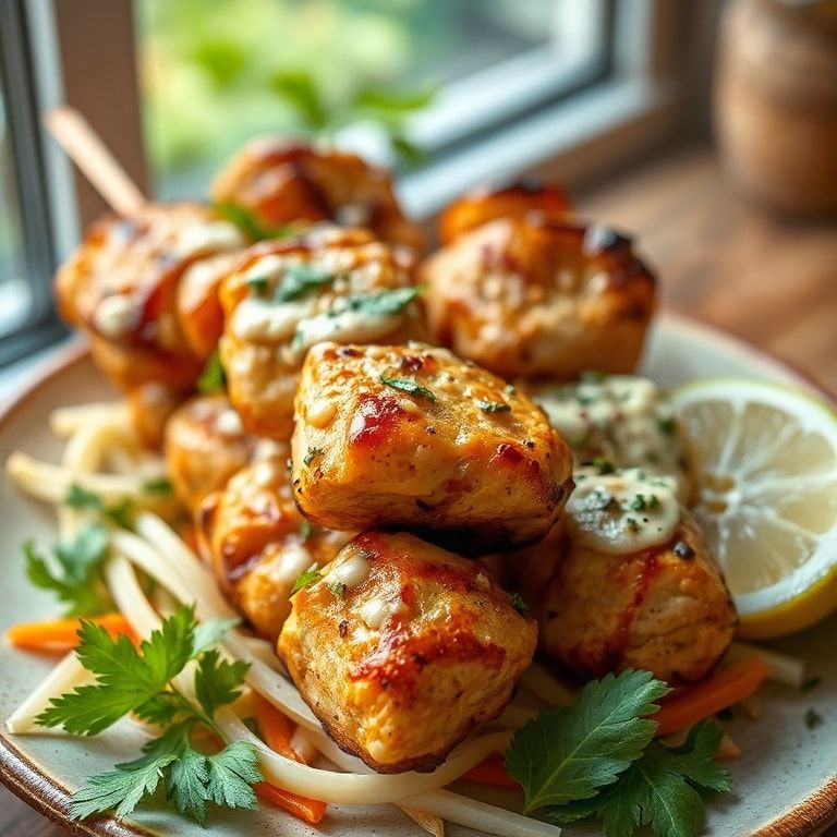 Grilled Thai Coconut Chicken Skewers for a Tropical Escape – Easy Homemade Skewers for Fresh Summer Flavor