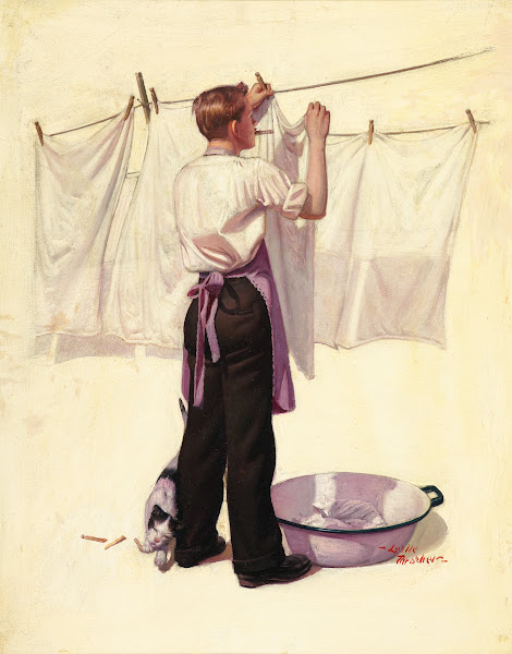 Hanging the Laundry c 1925