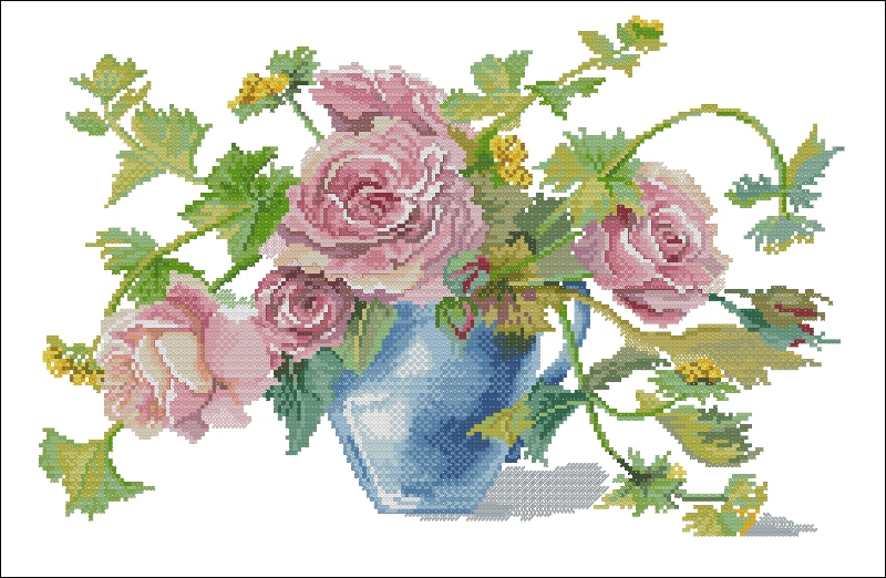 CMP XC0988 Roses In A Vase