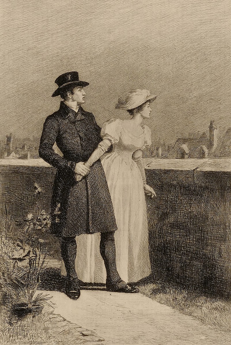 Couple beside a wall
