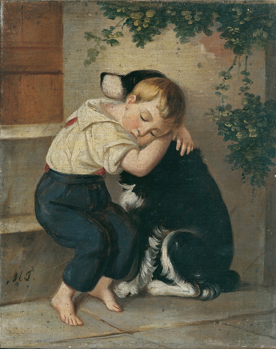 Knabe Mit Hund 1840
