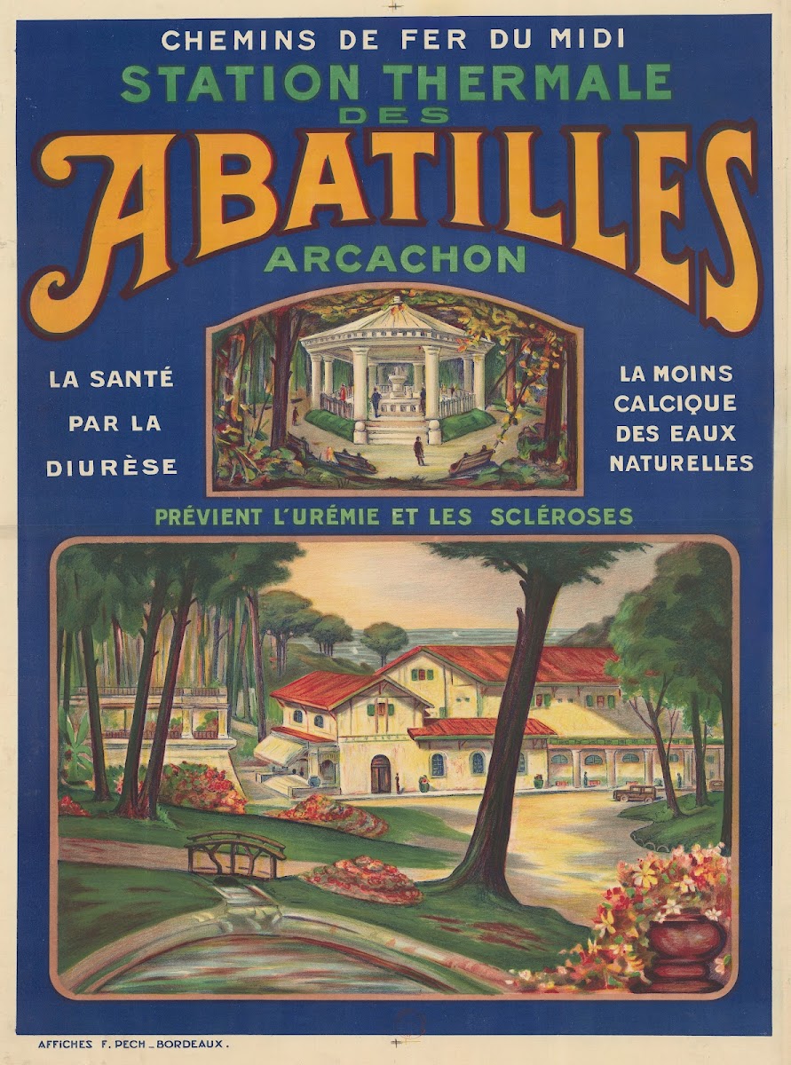 Chemins de Fer du Midi Station thermale des Abatilles Arcachon 1920 8750x11780 (1)