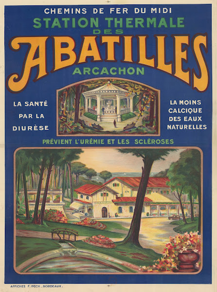 Chemins de Fer du Midi Station thermale des Abatilles Arcachon 1920 8750x11780 (1)