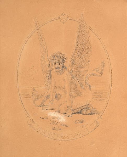 Woman winged fish or rare fish 1876