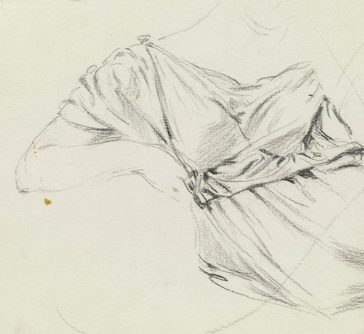 Gewand und rechter Arm der Sitzenden aus der Vorbereitung zum Kostümball ca 1879