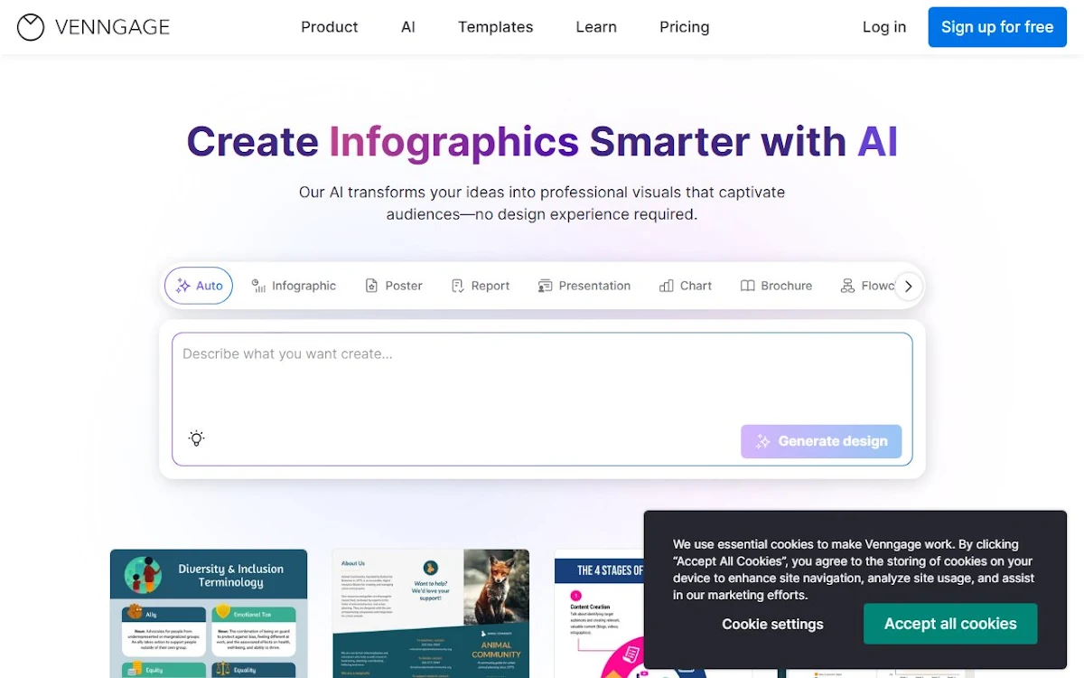 Captura de AI Infographic Generator - Make Infographic in Seconds