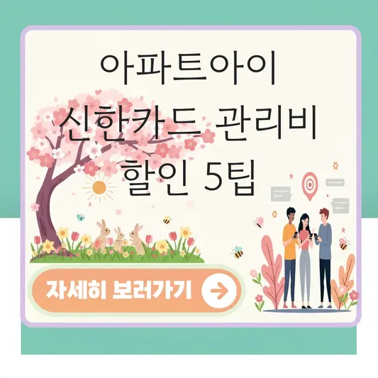 아파트아이 신한카드 제휴 관리비 할인