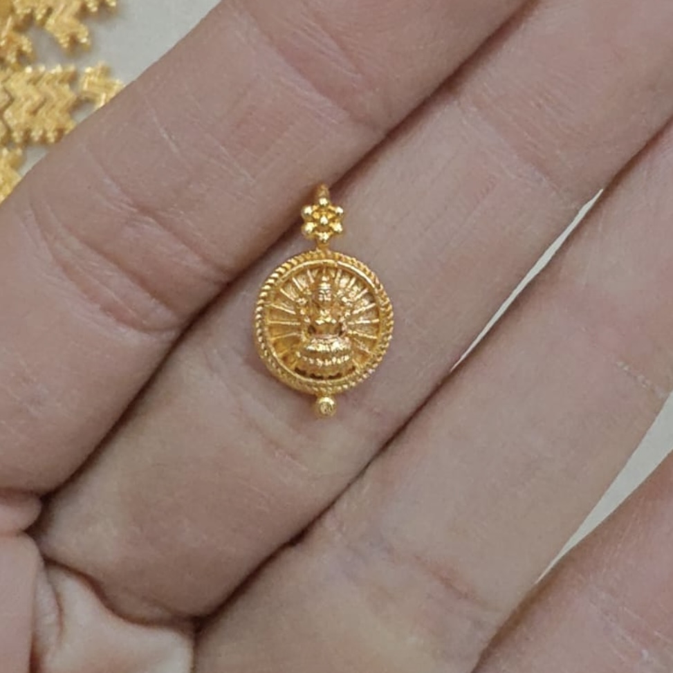 Small Gold Lakshmi Pack 12-LK5-pack of 12