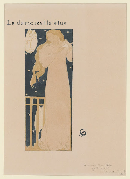 Frontispice pour La Damoiselle élue de Dante Rossetti et Claude Debussy 1892