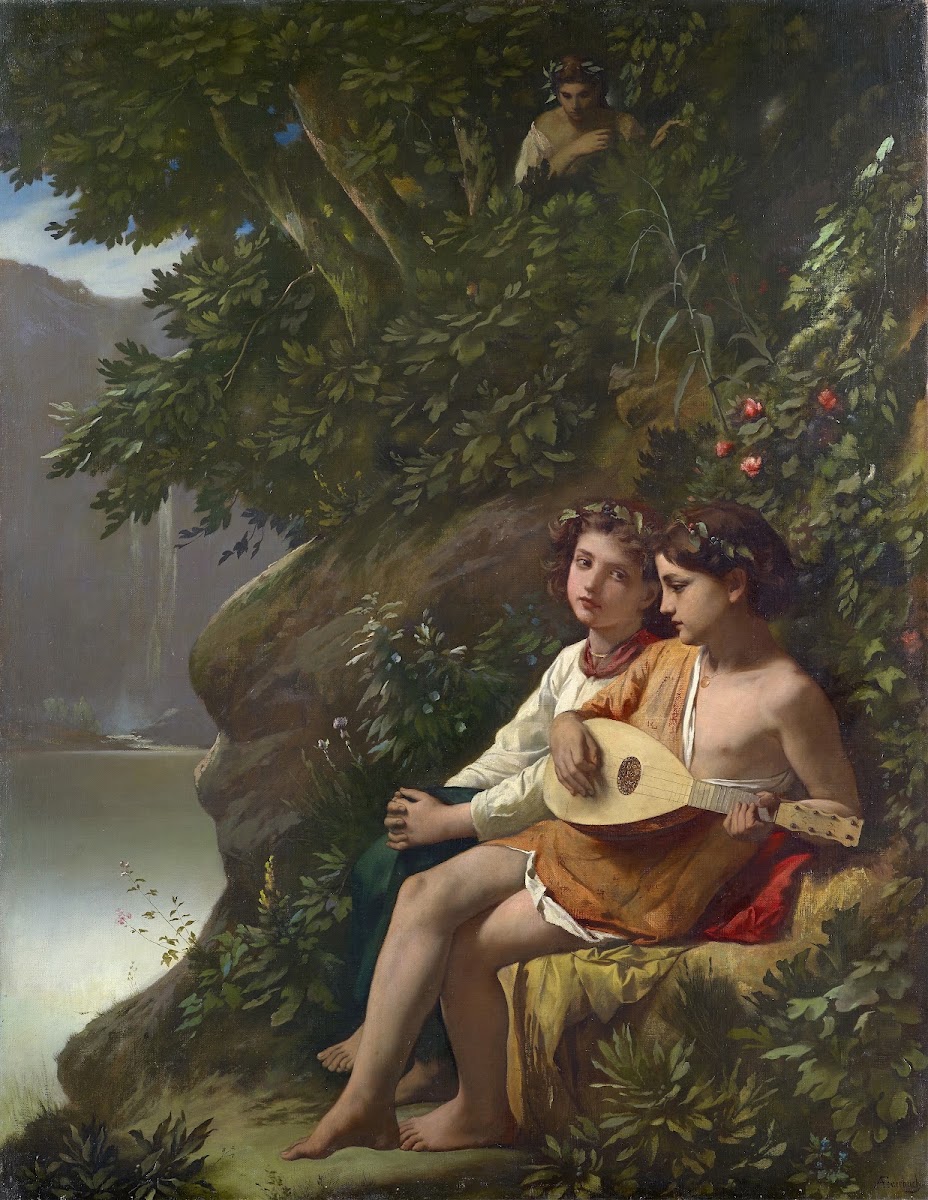 Children Making Music Overheard By A Nymph 1864