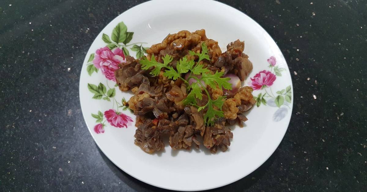 SP.0614 - Mề Gà Cháy Tỏi Ớt