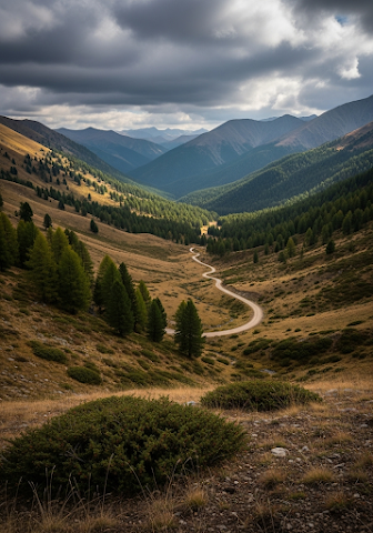 Mountain Valley Landscape