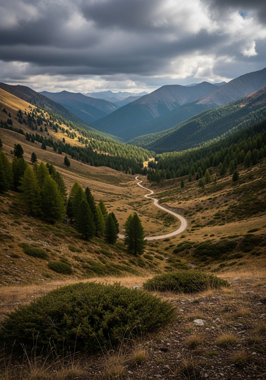 Mountain Valley Landscape