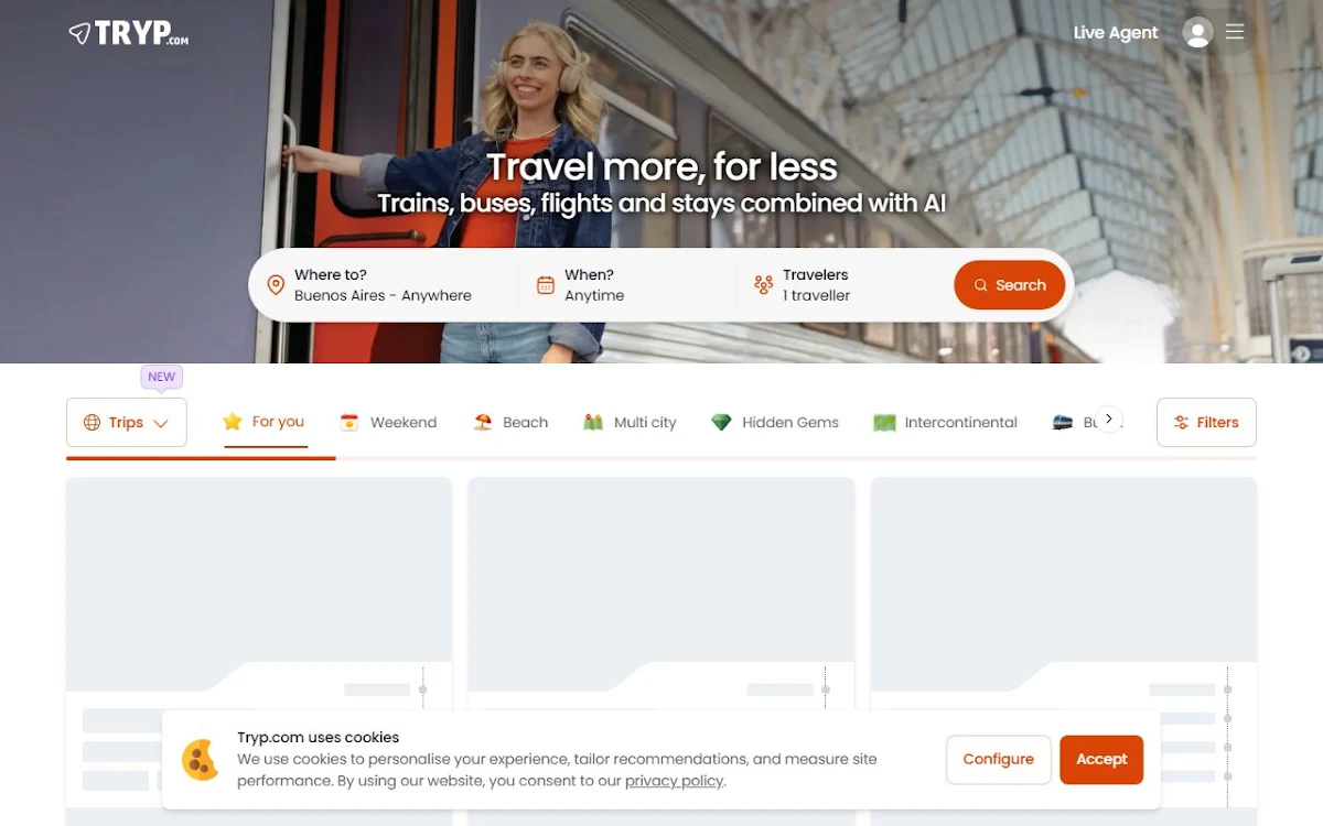 Captura de Tryp.com