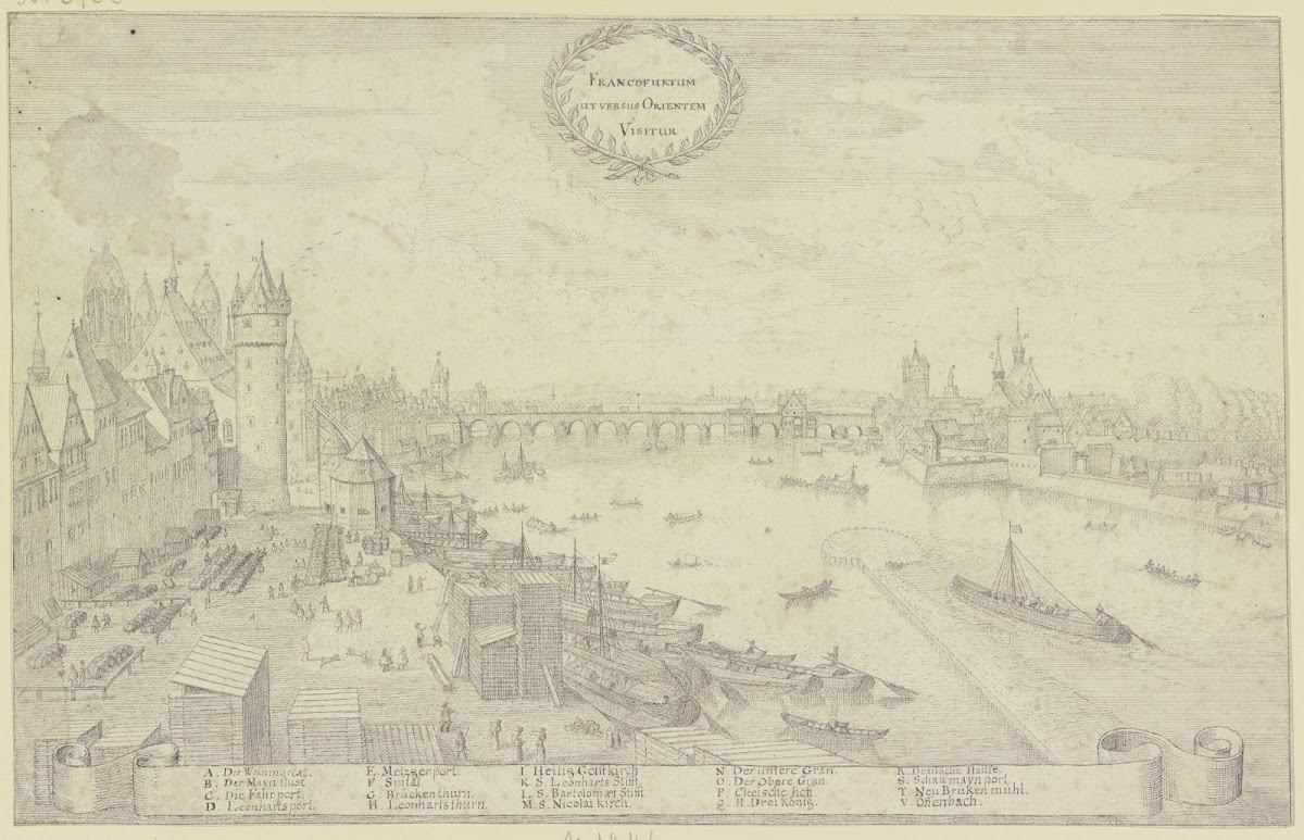 Ansicht von Frankfurt am Main ca 1646