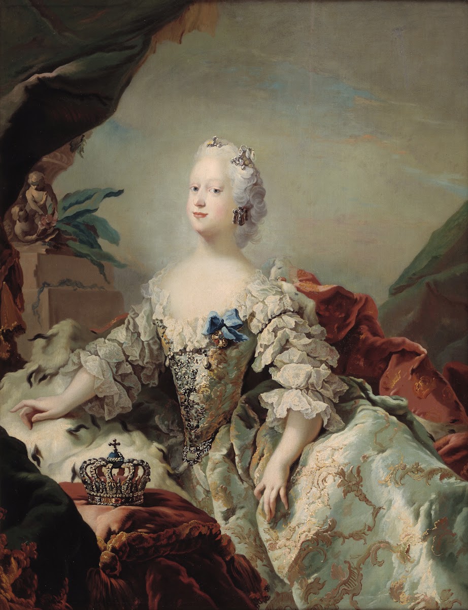 Louise Frederik Vs First Queen in her Coronation Robes 1747