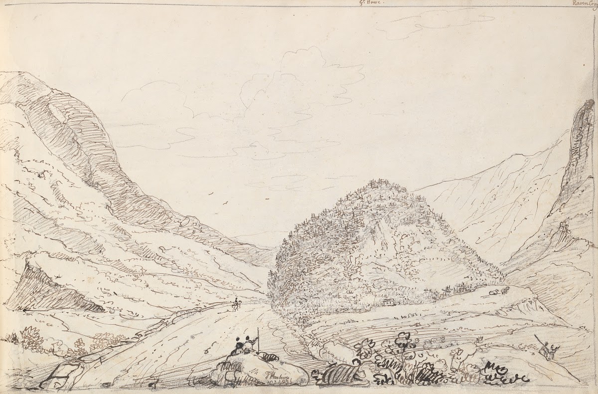 Helvellyn Great Howe and Raven Crag 1836