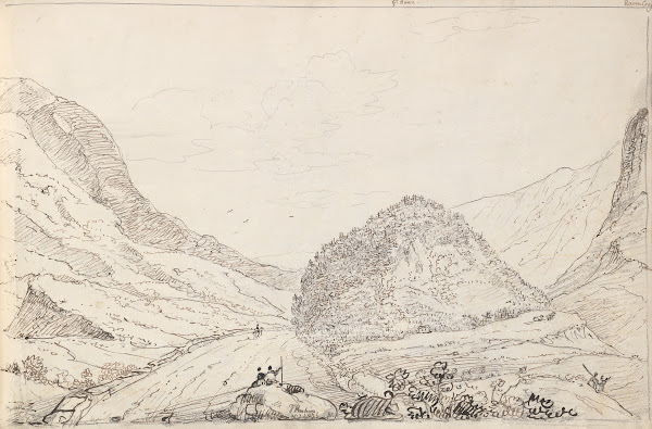 Helvellyn Great Howe and Raven Crag 1836
