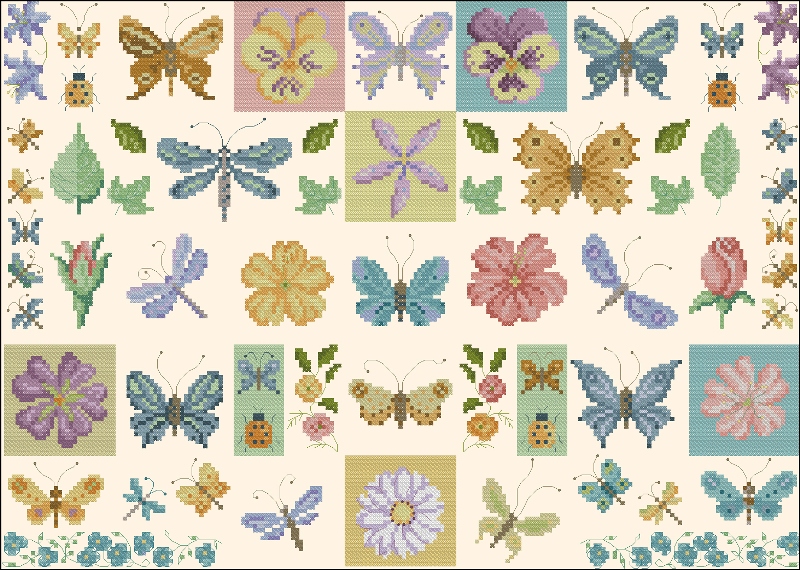 CMP XC1330 Flowers And Butterflies
