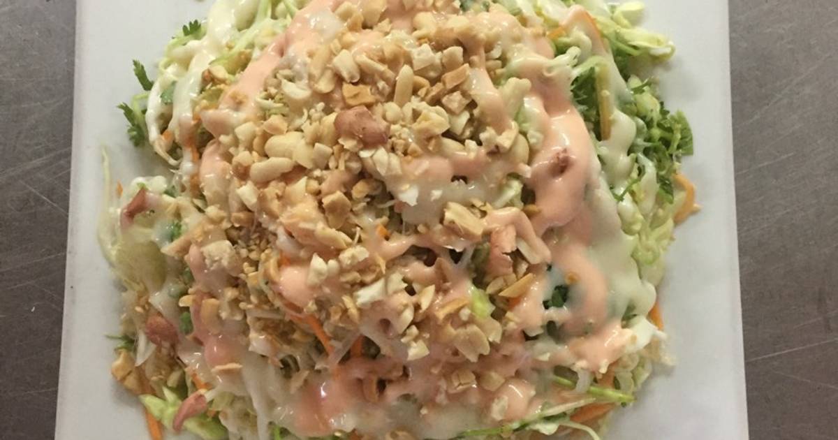 Salad rau trộn mật ong sữa ông thọ sốt mayonnaise nước cốt chanh