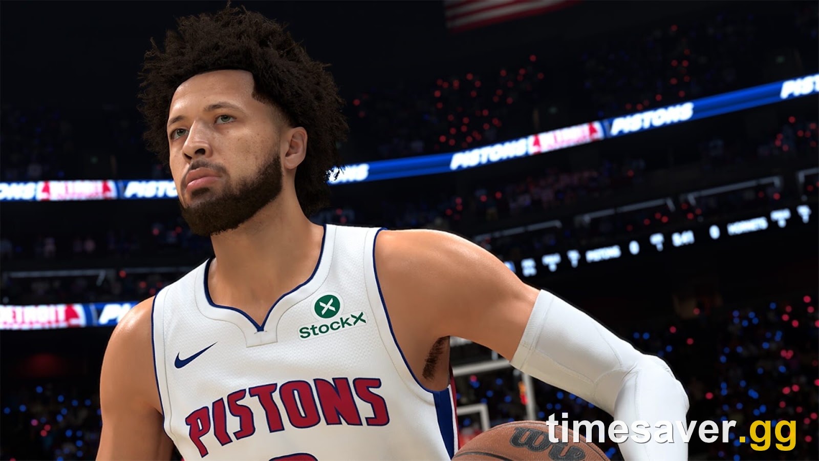 NBA 2K27 in-engine gameplay (Cade Cunningham) — online matchmaking is shared between PS5 and Xbox Series X/S