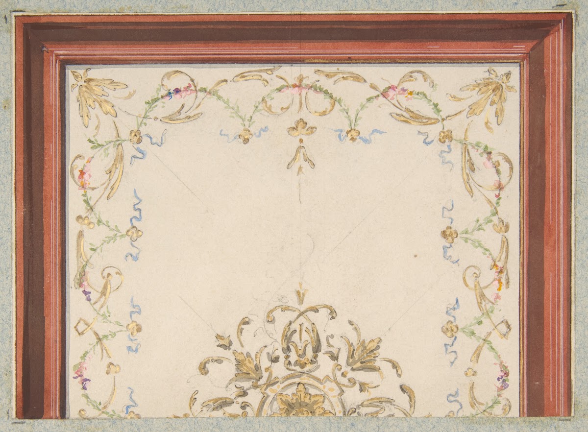 Design for a ceiling 19th Century