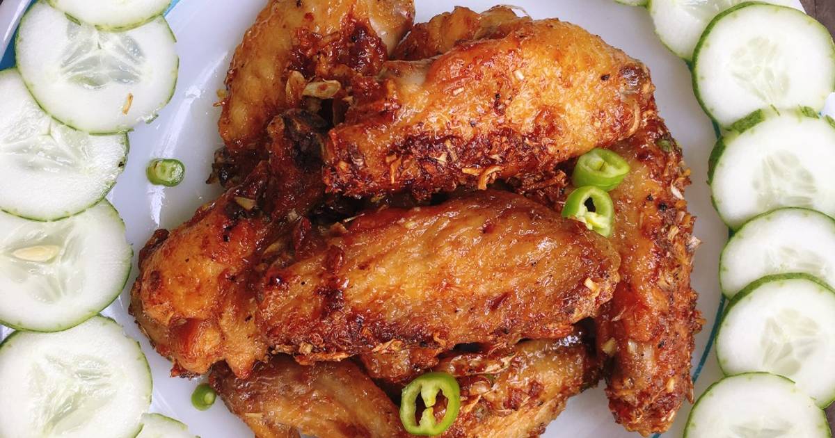 Cánh gà chiên mắm - sả ớt