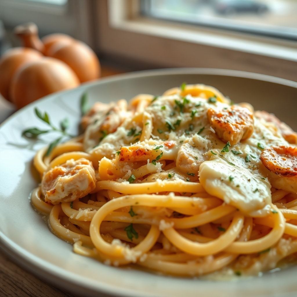 Creamy Garlic Parmesan Chicken Pasta—Easy One-Pot Comfort