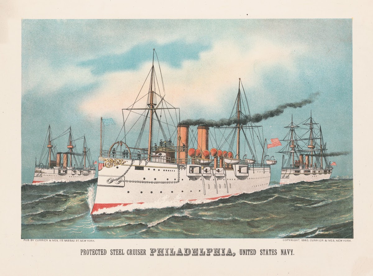 Protected steel cruiser Philadelphia United States Navy 1893