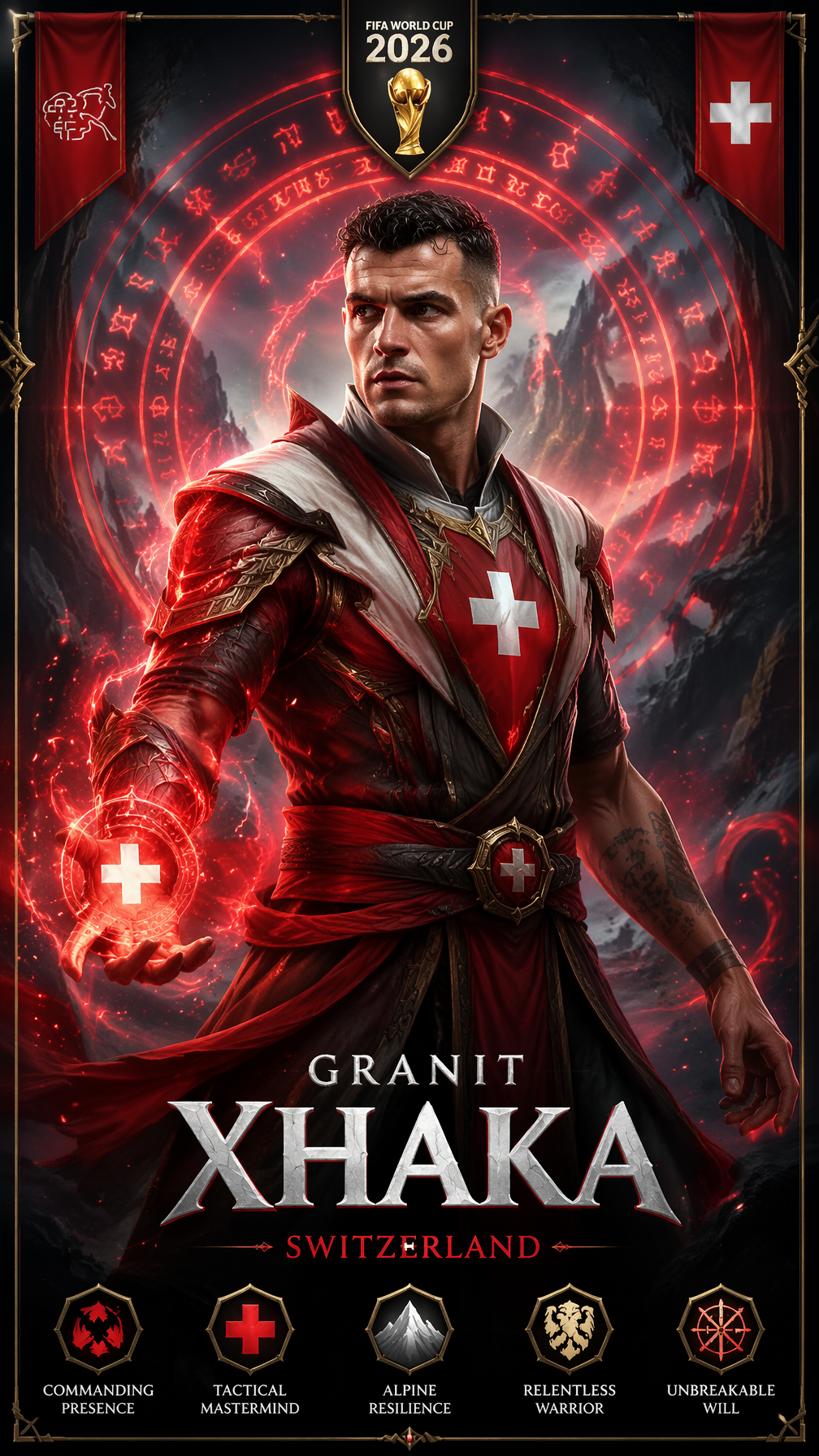 Suiza Granit Xhaka Mortal Kombat