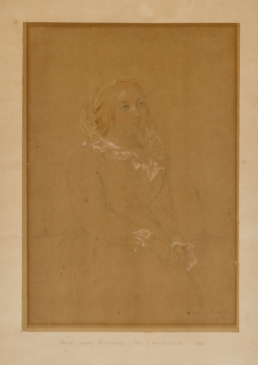 Helene a young Greek Lady of Pera di Constantinople 1845