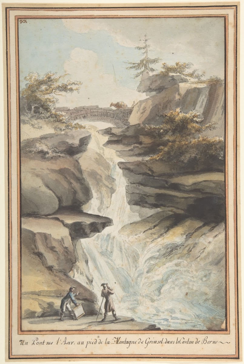 A Bridge on the Aar at the Foot of the Grimsel in the Canton of Berne ca 1775