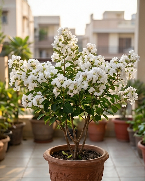 Lagerstroemia Furush White Plant