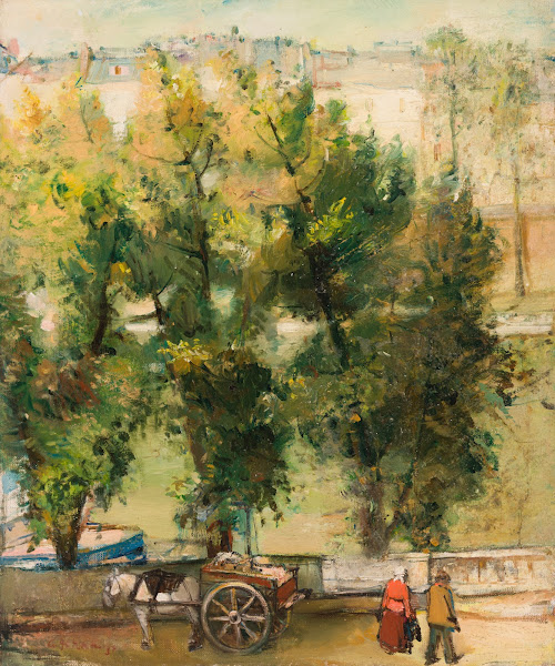 Paris motif Landscape with a horse 1937