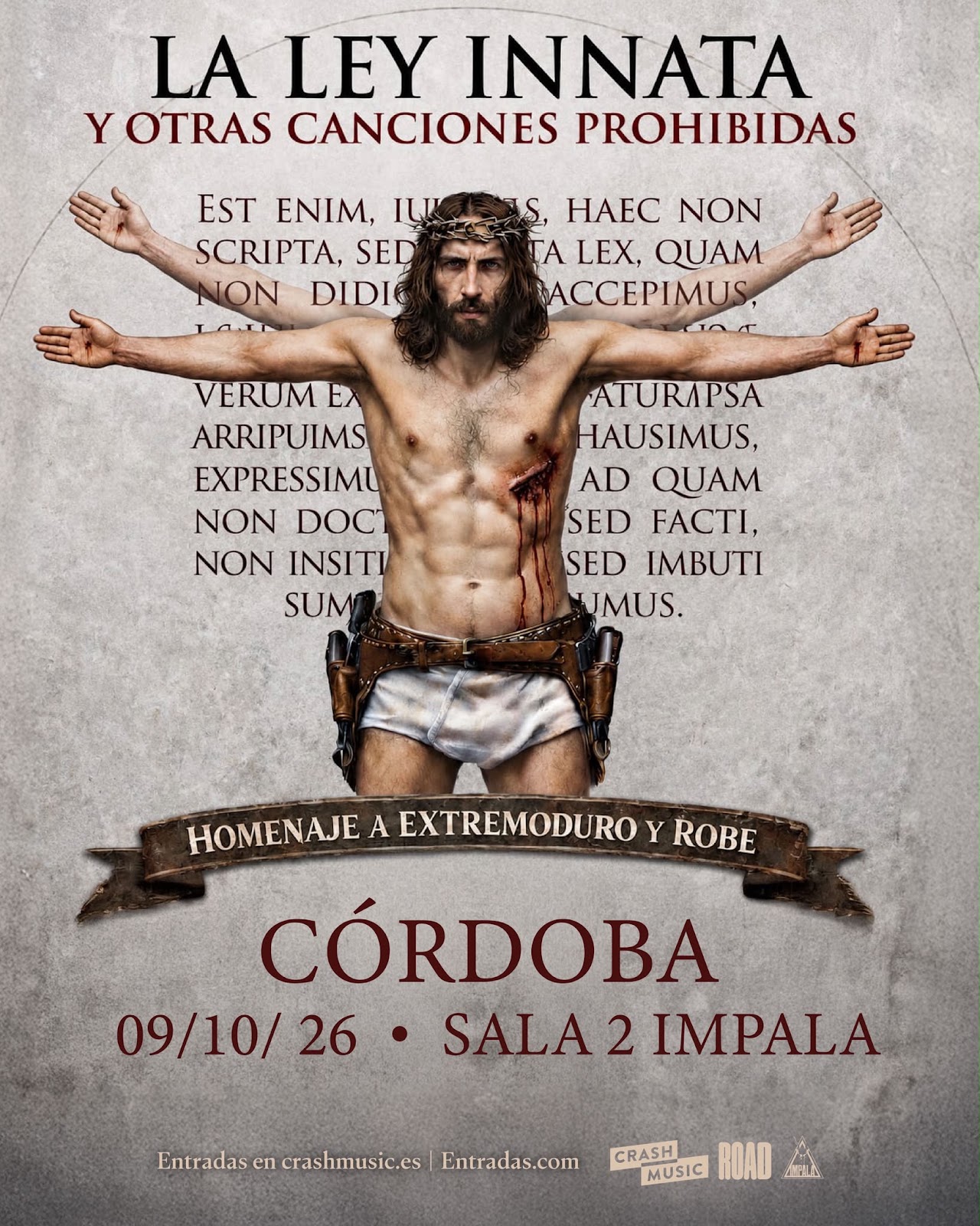 Cartel de HOMENAJE A EXTREMODURO Y ROBE