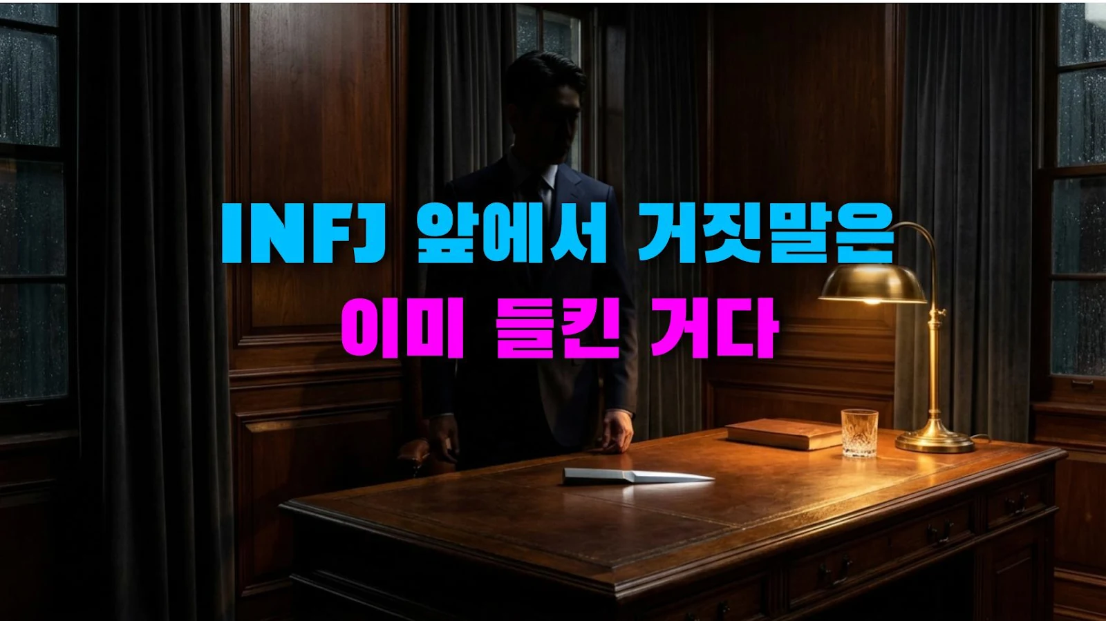 INFJ 앞에서 거짓말은 이미 들킨 거다