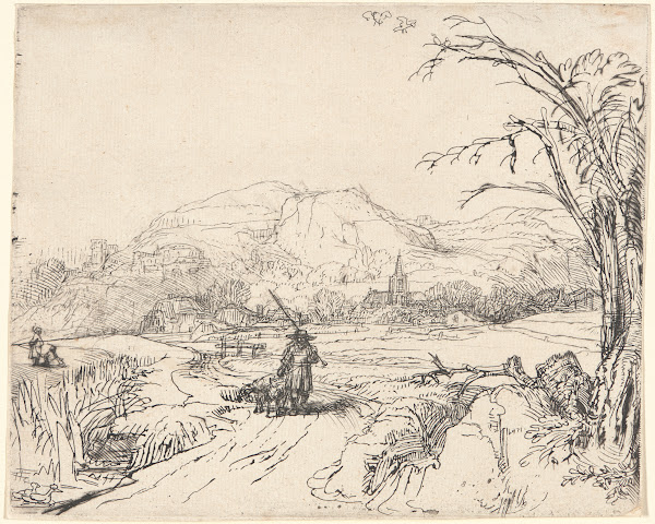 Landscape with a Sportsman and Dog ca 1653