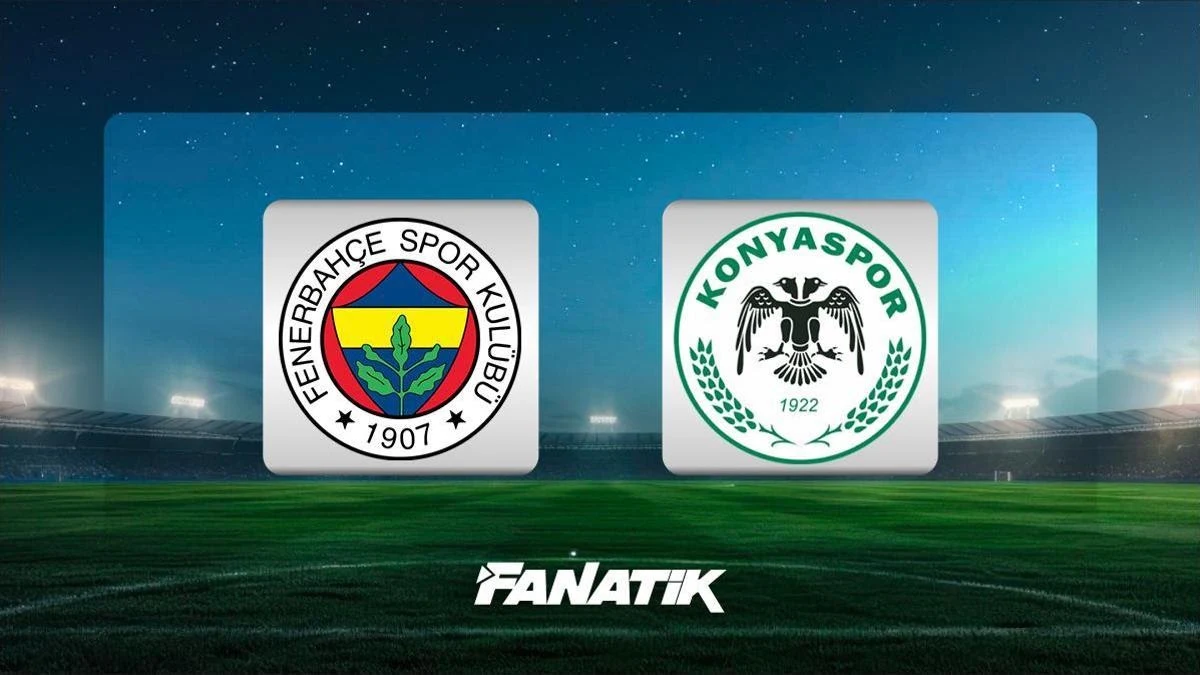 Aksi pemain Fenerbahçe dalam pertandingan melawan Konyaspor di Stadion Chobani, Kadıköy.